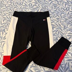 Tommy Hilfiger Women’s Black, Red & White Leggings❗️